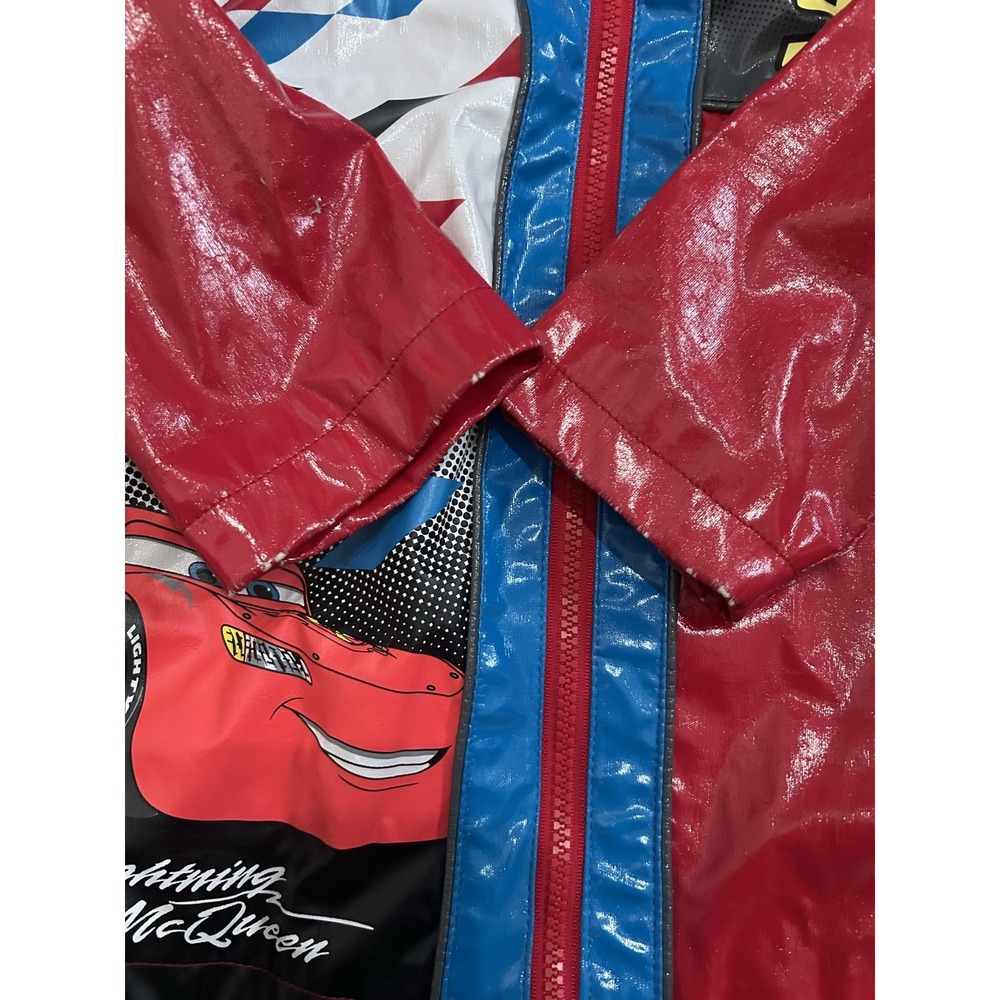 Disney Cars Lightning McQueen Jacket Boys Toddler 3 3T HoodedRaincoat 95 Pixar - Picture 3 of 7